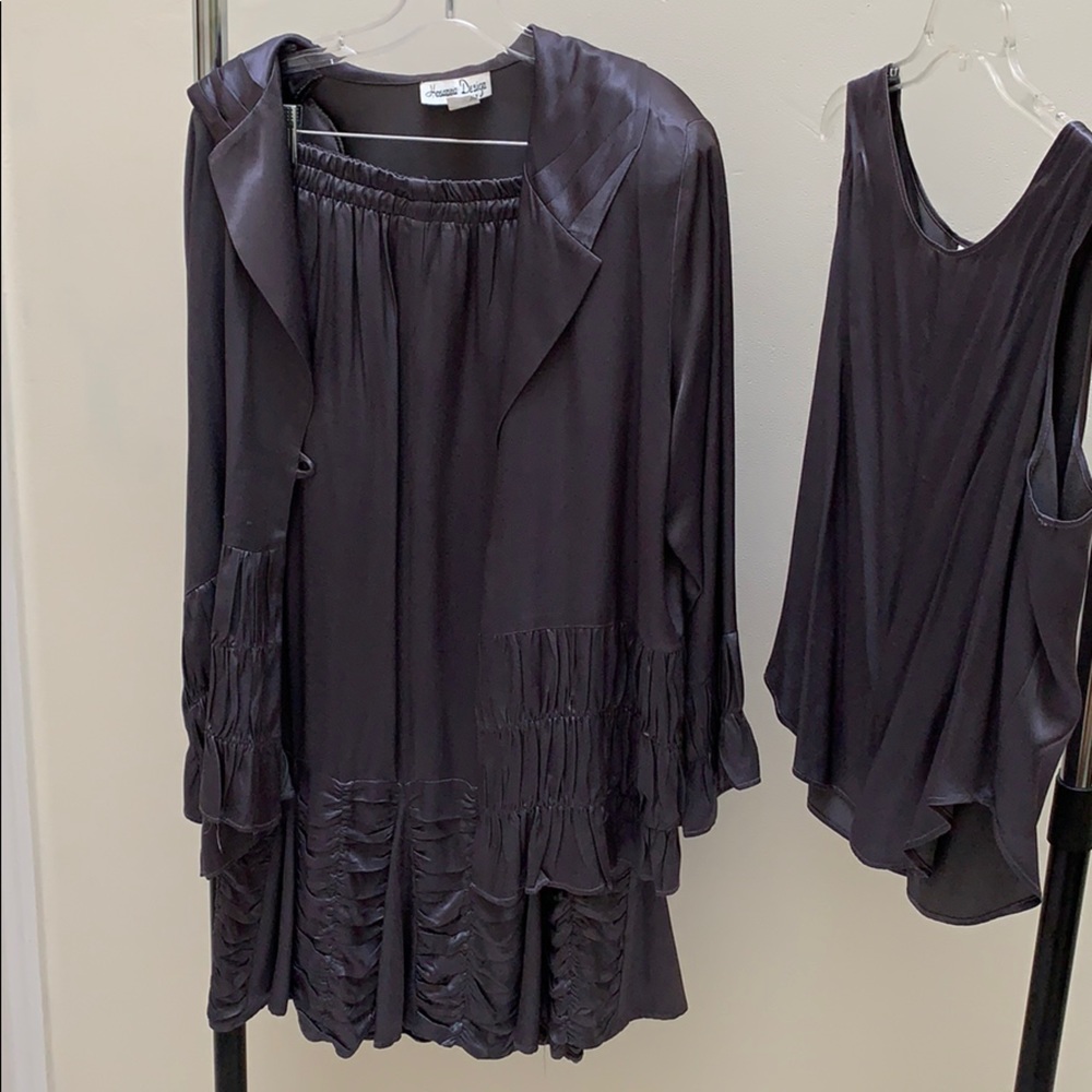 Jacket, under shirt, & skirt set